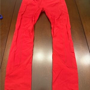 Vibrant Red Athletic Pants